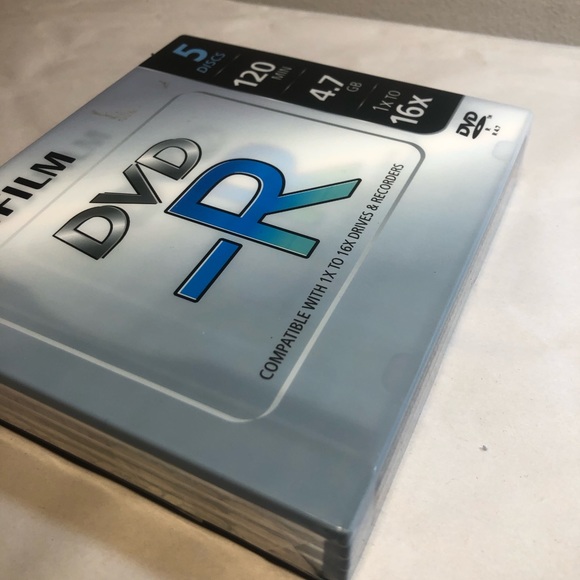 Fujifilm DVD-R 5 Pack 4.7 GB 120 Min 1x-16x - Sealed New - Picture 4 of 8